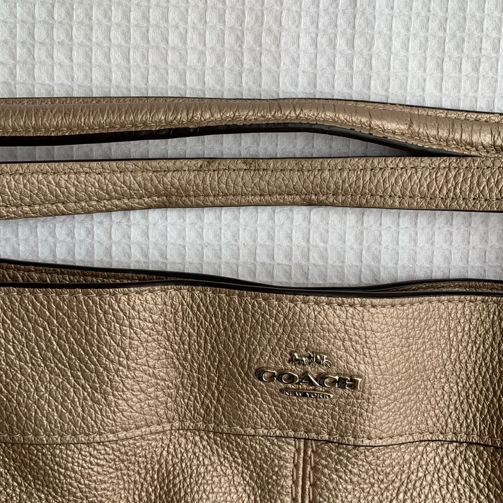 Coach metallic sheen purse